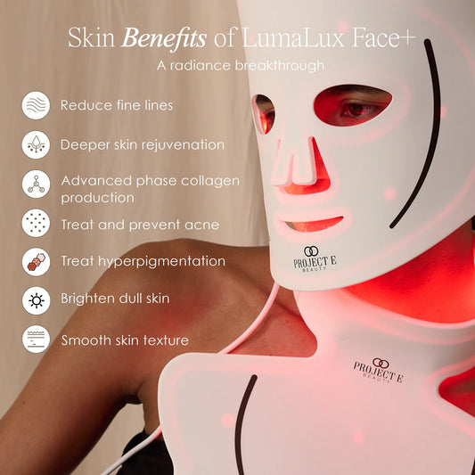 Pro LED Red Light Therapy Face & Neck Mask